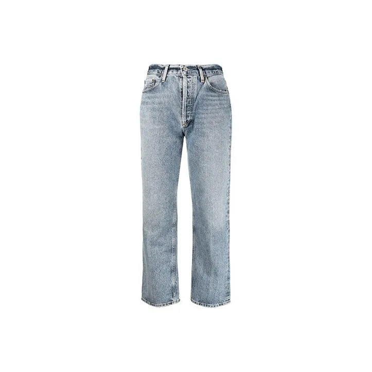 AGOLDE Lana Cropped Straight leg Jeans-0