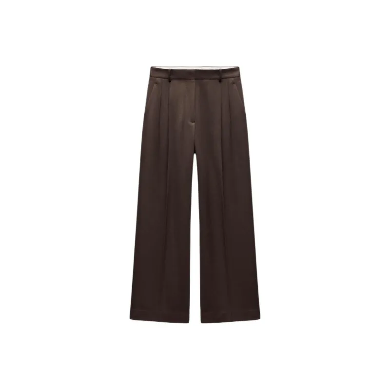 ZARA Valentine's Day Collection Casual Pants Women's Brown-0