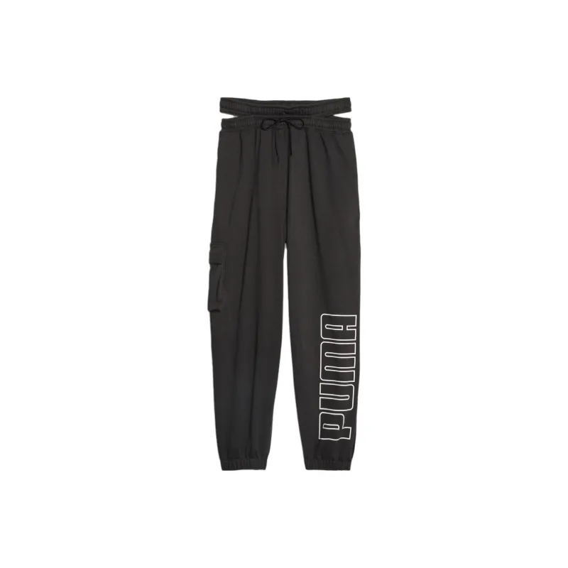 PUMA FIT MOVE Women's Oversized Training Jogger Knitted Sports Pants Women's Black-0