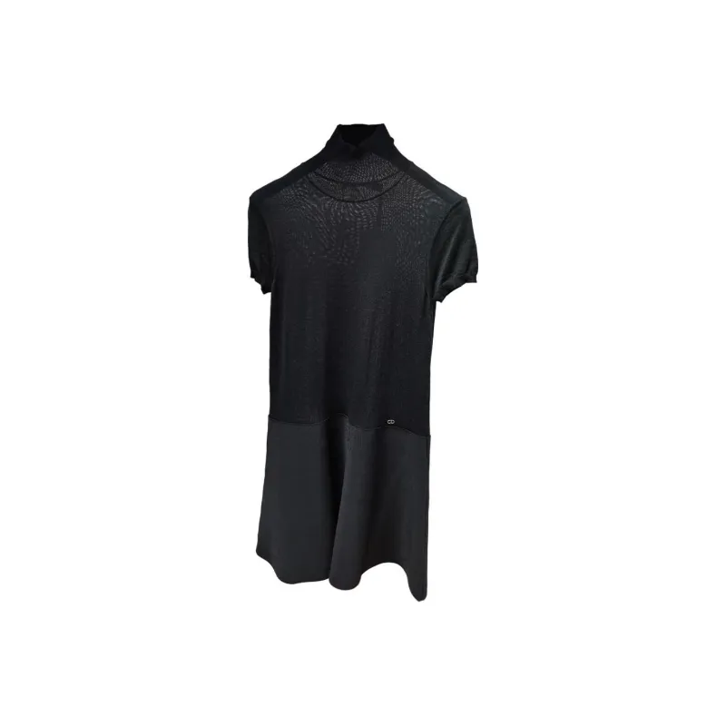 DIOR Short Sleeved Dresses Women's Black-0