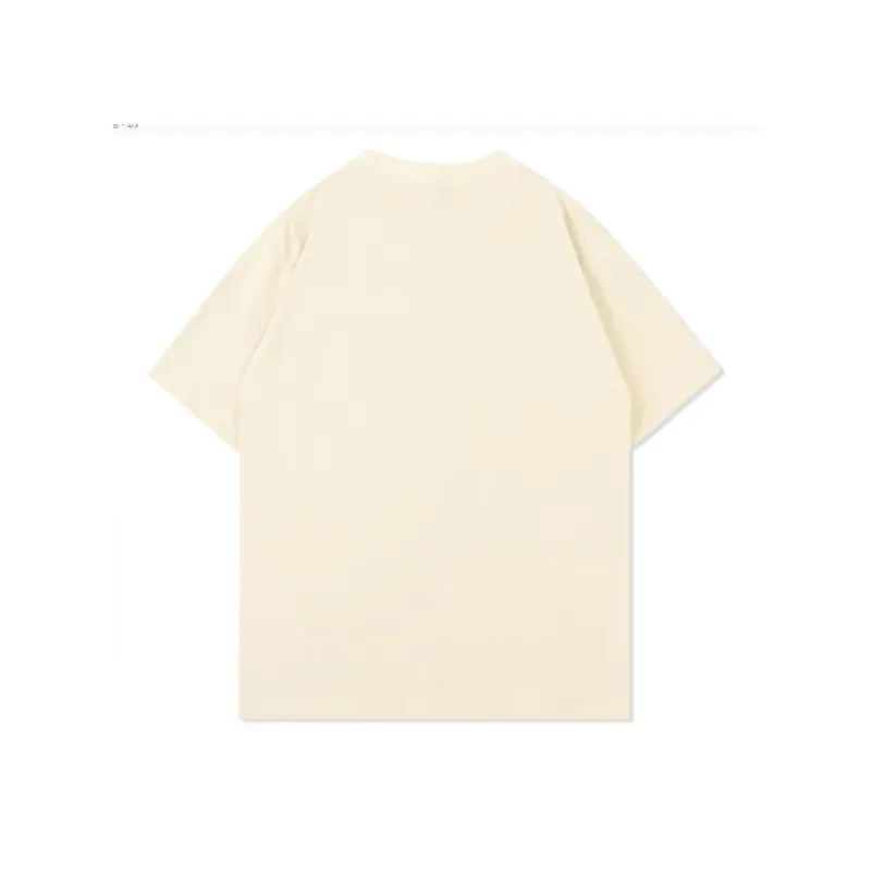 Mu Xiao Xin T Shirts Women's Apricot Large Letter T Shirt-5