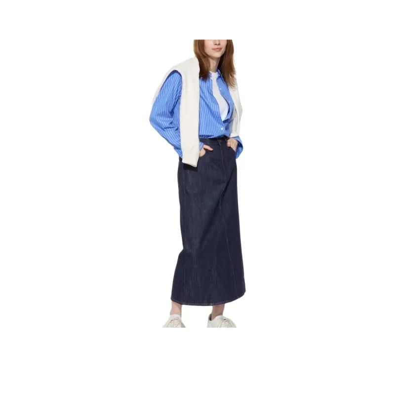 UNIQLO Denim Long Skirts Women's-5