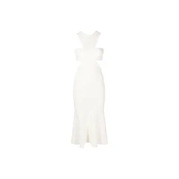 Alexander McQueen Slashed Harness Cut Out Detailed Dress