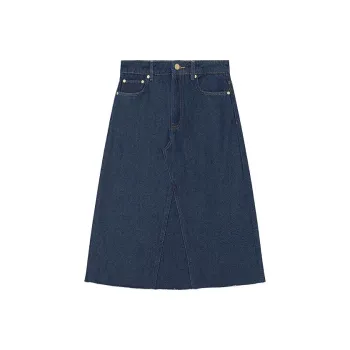 GANNI Heavy Denim Midi Skirt