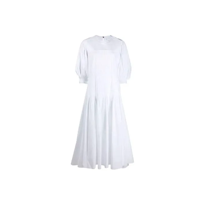 JIL SANDER Long-Sleeved Dresses Women's White-0