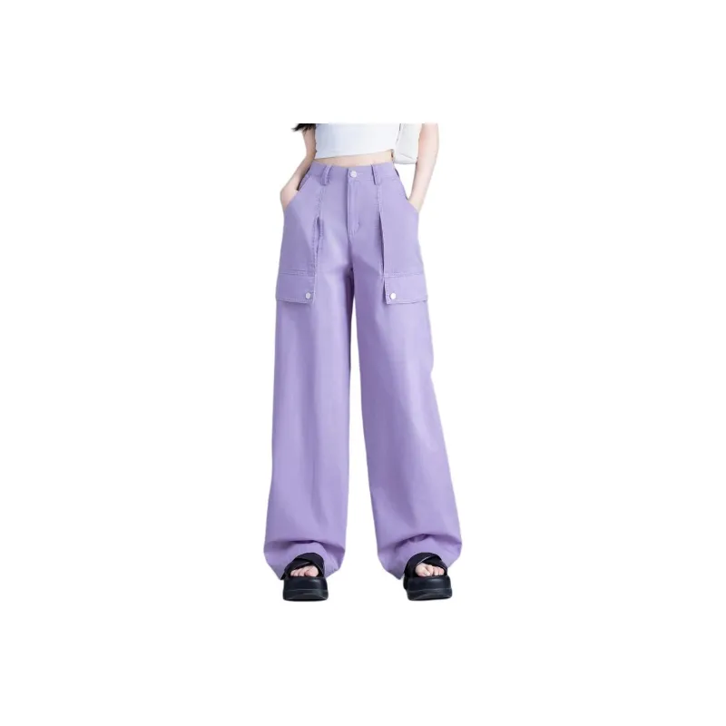 You Cow Me Pants Jeans Women's Stardust Purple-0