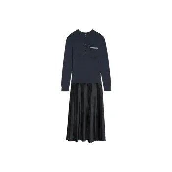 THEORY Long-Sleeved Dresses Women's Blue Gray