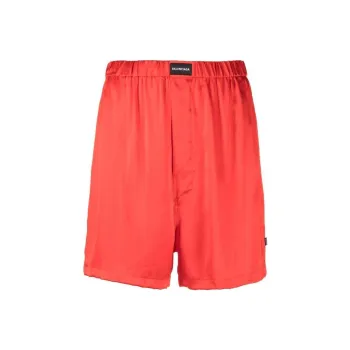 Balenciaga Casual Shorts Women's Orange Red