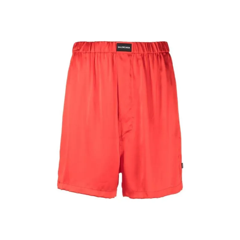 Balenciaga Casual Shorts Women's Orange Red-0