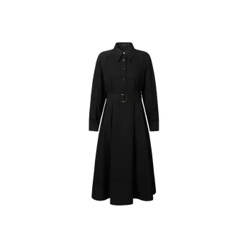 MEETLADY A Line Skirt Dress Women's Black