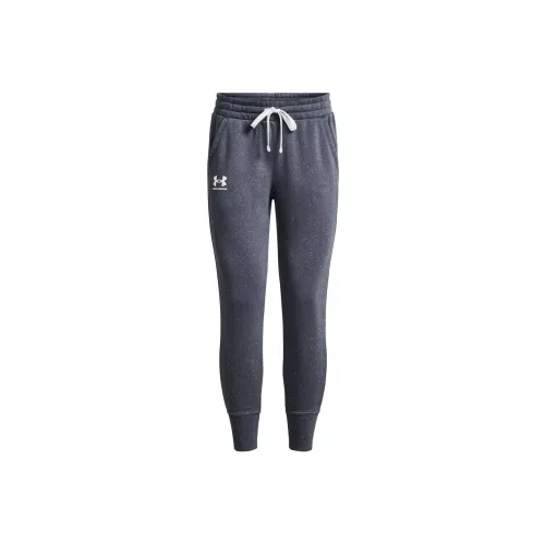 Under Armour RIVAL FLEECE JOGGERS Knitted Sports Pants Women's Gray