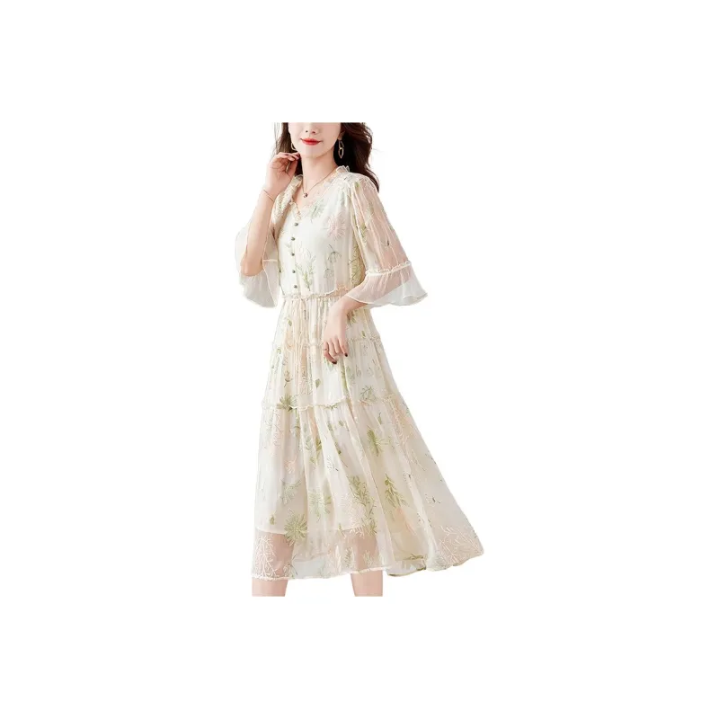 To The West Long Sleeved Dresses Women's-4