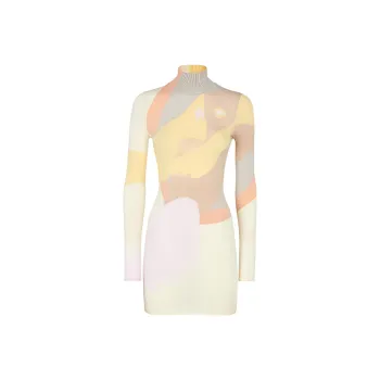 FENDI 2010s Patterned intarsia Mini Dress