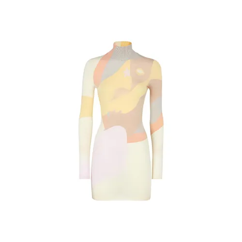 FENDI 2010s Patterned intarsia Mini Dress