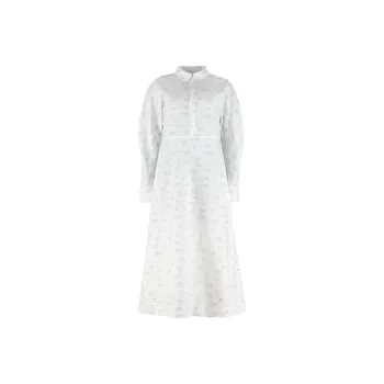 GANNI Long-Sleeved Dresses Women's White