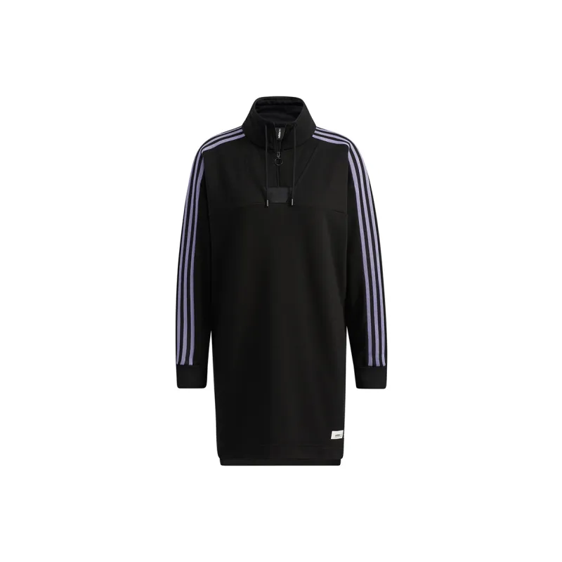 Adidas Neo Long Sleeved Dresses Women's Black-0