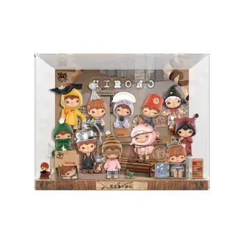 LIGHT YOUR BRICKS Compatibility Pop Mart Hirono Echo Collection Figure Display Case Model Accessories