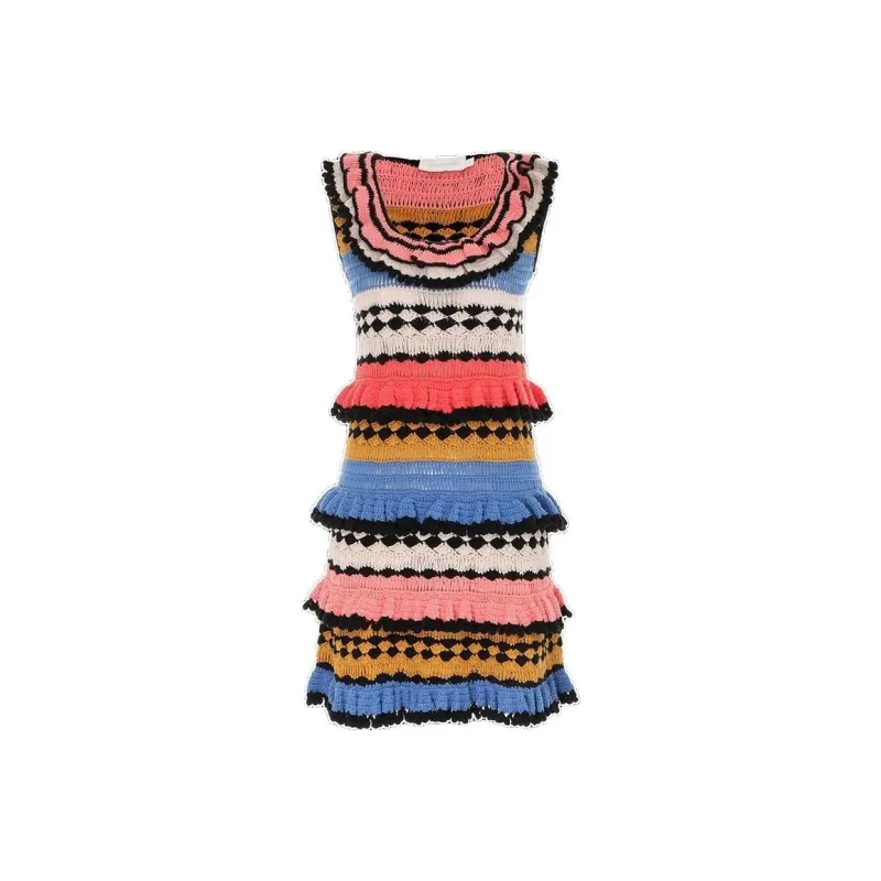 Zimmermann Sleeveless Dresses Women's Navy Blue-0