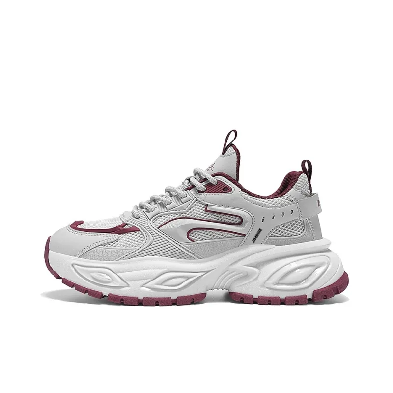 King Jinmai Breathable Height Increase Low Top Chunky Sneakers Men's-5