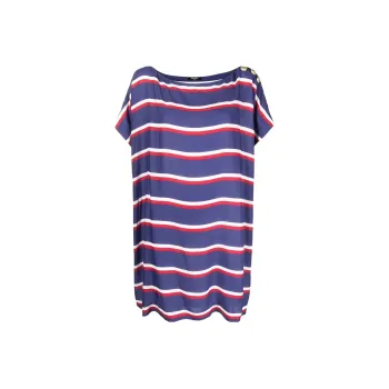 BALMAIN Short-Sleeved Dresses Women's Blue