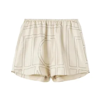 TOTEME Geometric Printed Elasticated Waistband Shorts