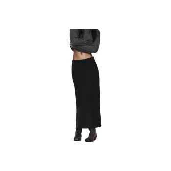 ZARA Denim Long Skirts Women's Black