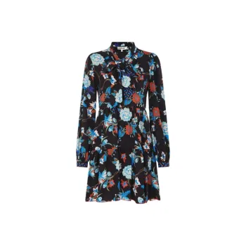 DVF Diane Von Furstenberg Long-Sleeved Dresses Women's Black