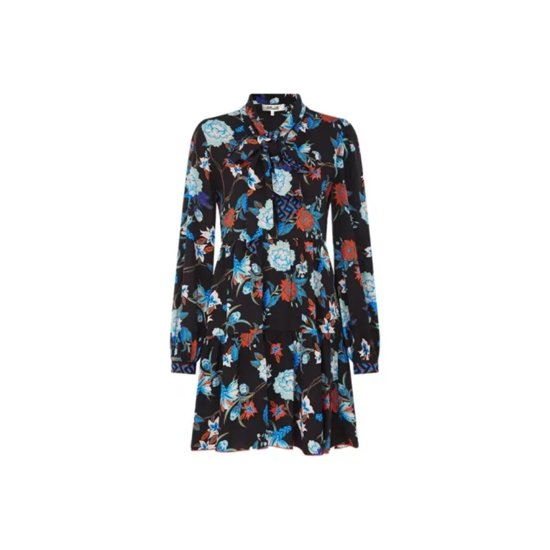 DVF Diane Von Furstenberg Long-Sleeved Dresses Women's Black-0