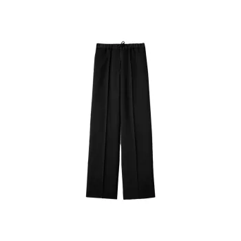 JIL SANDER Drawstring Straight Leg Tailored Trousers