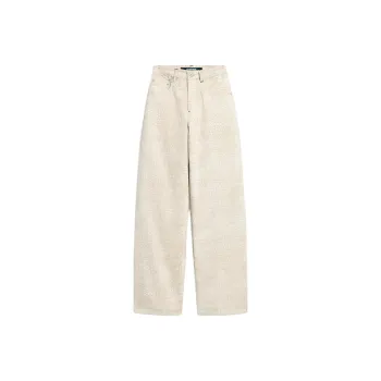 Jacquemus SS25 Baggy Jeans Jeans Women's Beige/Beige