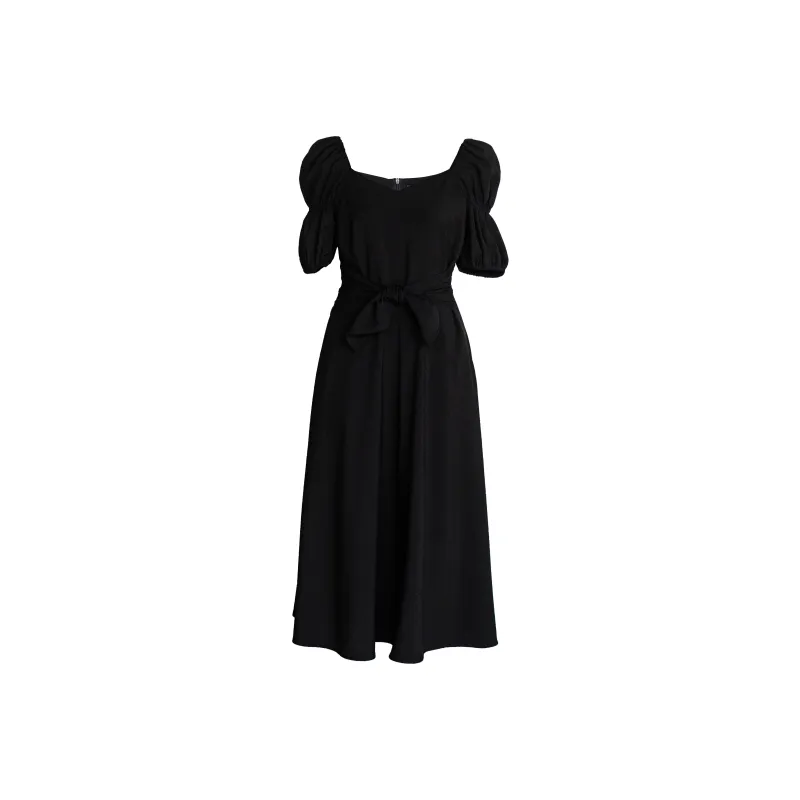 ROEYSHOUSE Short Sleeved Dresses Women's Black-0