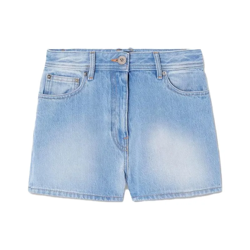 VERSACE Butterflies Denim Shorts-0