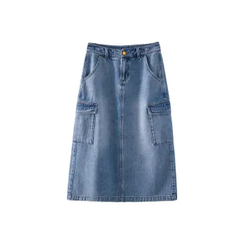 YALIDA Denim Long Skirts Women's