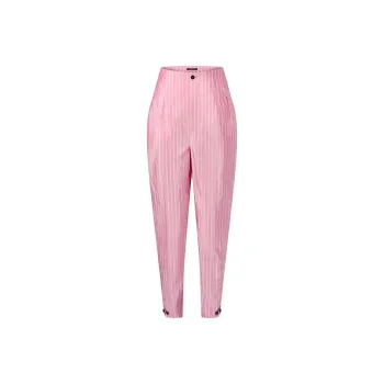 LOUIS VUITTON Double Stripe Fitted High Waist Carrot Pants