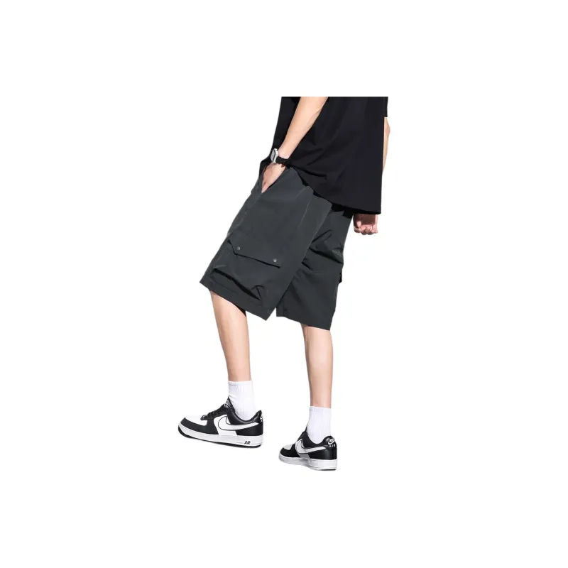 Tonlion Cargo Shorts Men's Dark Ink Gray-1