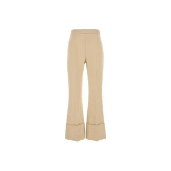 Valentino Turn Up Cuff Wide Leg Pants