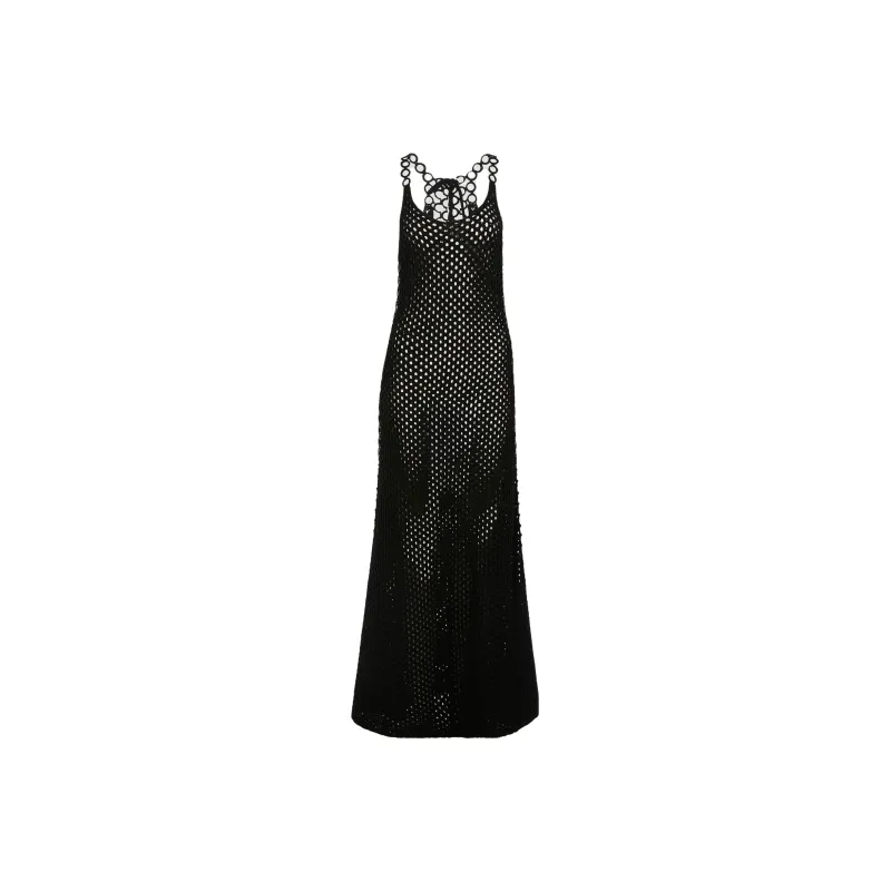 Chloé Crochet Sleeveless Maxi Dress-0
