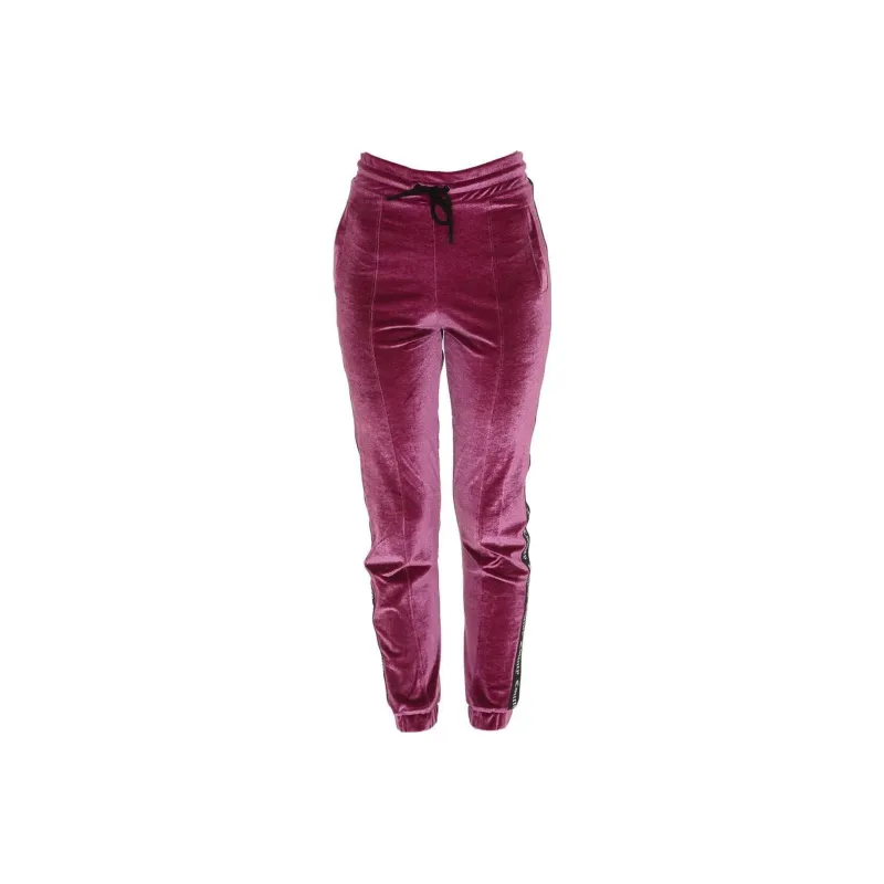 Marcelo Burlon Knitted Sweatpants Women's Rose Red-0
