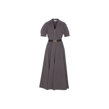 Elisabetta Franchi Circle Belted Waist Midi Dress