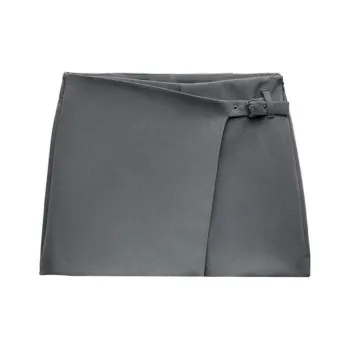 ZARA Casual Shorts Women's Washed Brown Black