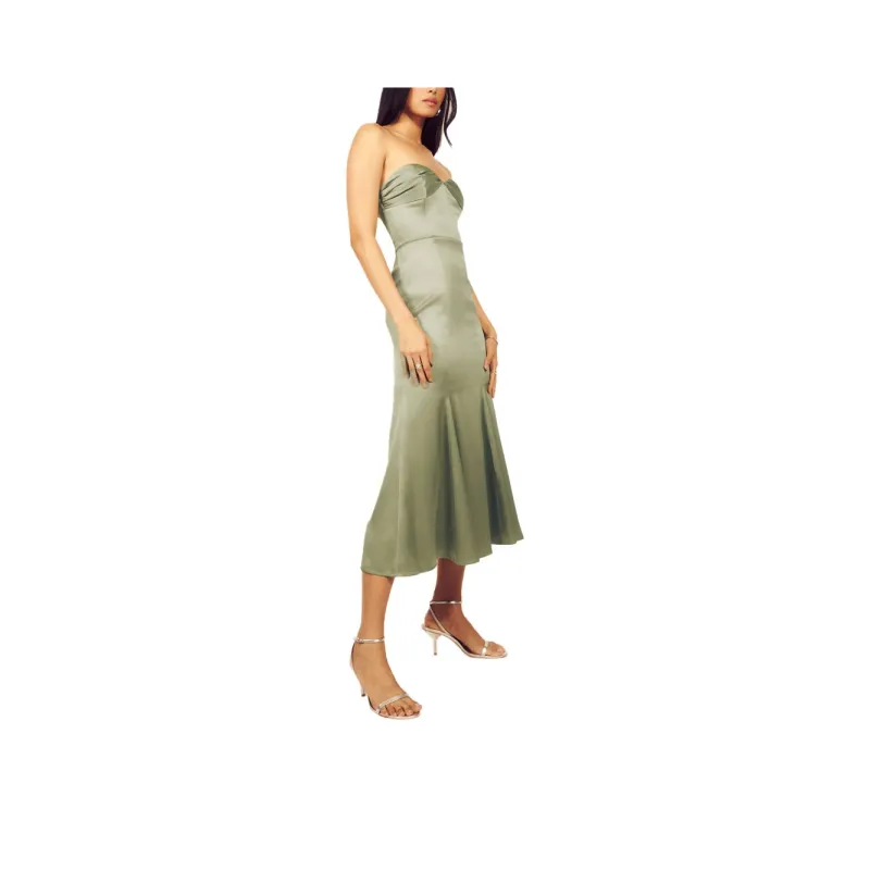 Reformation Slip Dresses Women's Artichoke Color-0