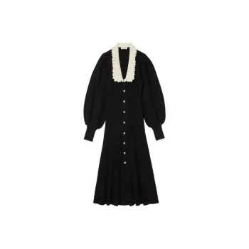 Sandro Long Sleeved Dresses Women's Black