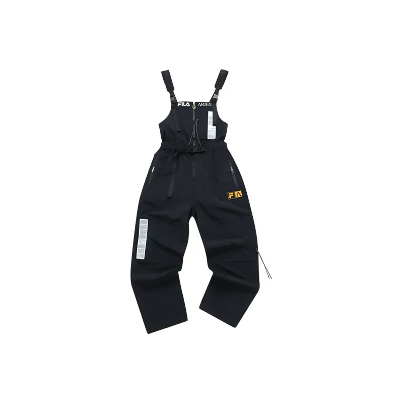 Aries X FILA FUSION ARIES Collaboration Collection Overalls Women's Pitch Black-0