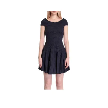 Alaia V neck Mini Dress