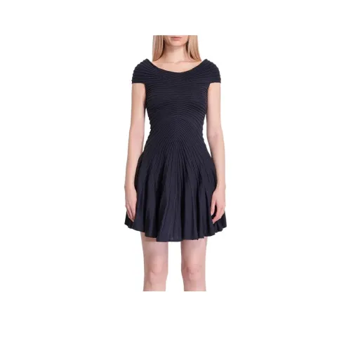 Alaia V neck Mini Dress