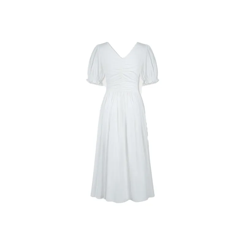 THE SEA LIFE Short Sleeved Dress Women's Cloud White-0