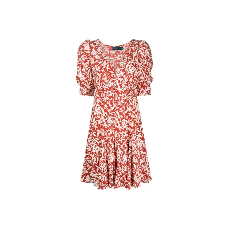Polo Ralph Lauren Floral-print Box-pleat Dress-0