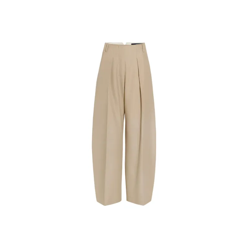 Jacquemus Le Pantalon Ovalo Beige-0