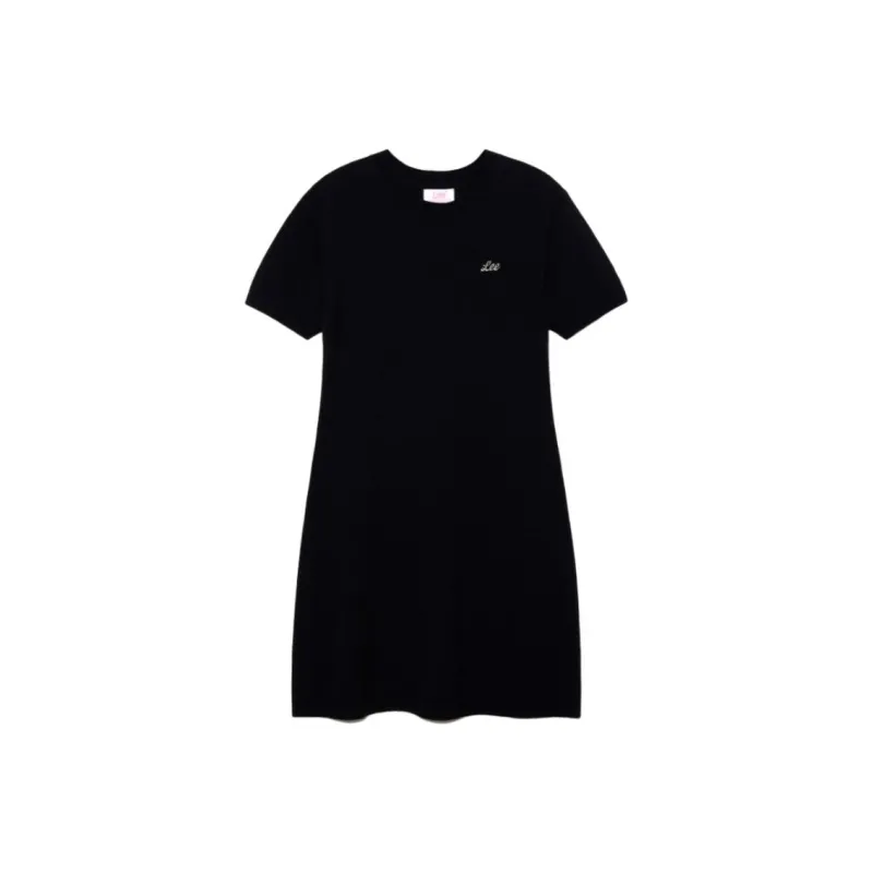 Lee Short Sleeved Dress Women's Black-0