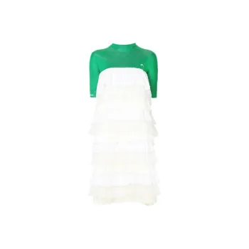 Marine Serre Short-Sleeved Dresses Women's Multicolor